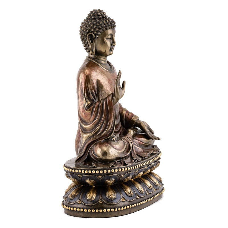 Top Collection Meditating Shakyamuni Buddha Statue Touching the Earth - The Enlightened One Sculpture in Premium Cold Cast Bronze- 9-Inch Supreme Buddha Figurine - Image 4
